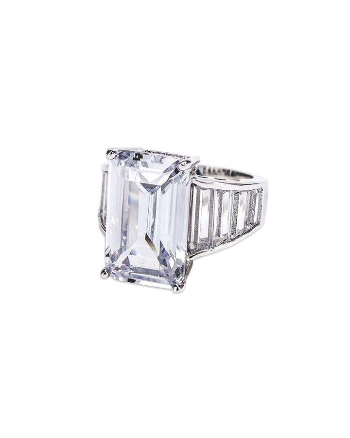 Cz By Kenneth Jay Lane - Emerald Cut Ring