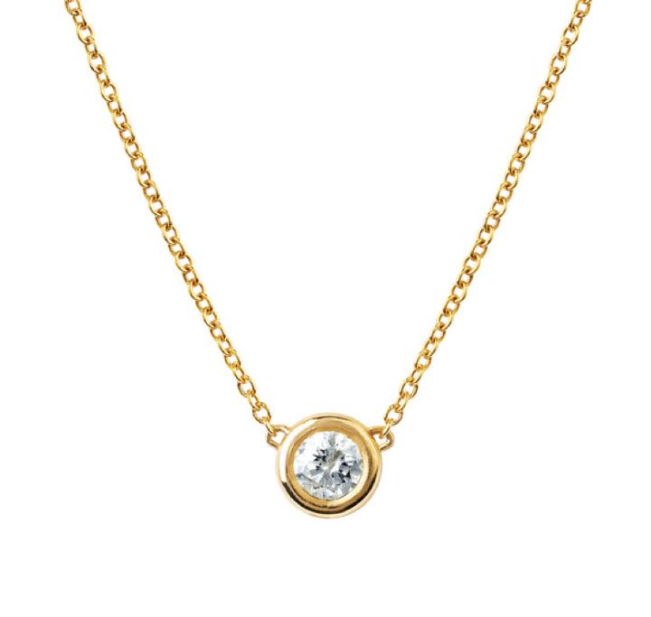 Logan Hollowell - Lh X Fs Single Bezel White Sapphire Station Necklace