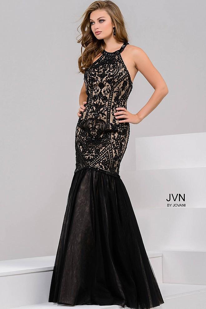 Jovani - Long Halter Mermaid Dress Jvn48702