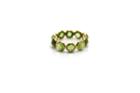 Tresor Collection - Peridot Round Stackable Ring Bands In 18k Yellow Gold
