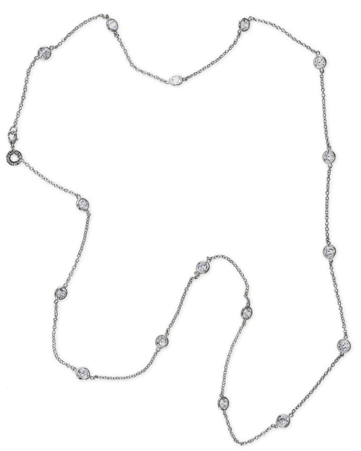 Cz By Kenneth Jay Lane - 36 Station Necklace