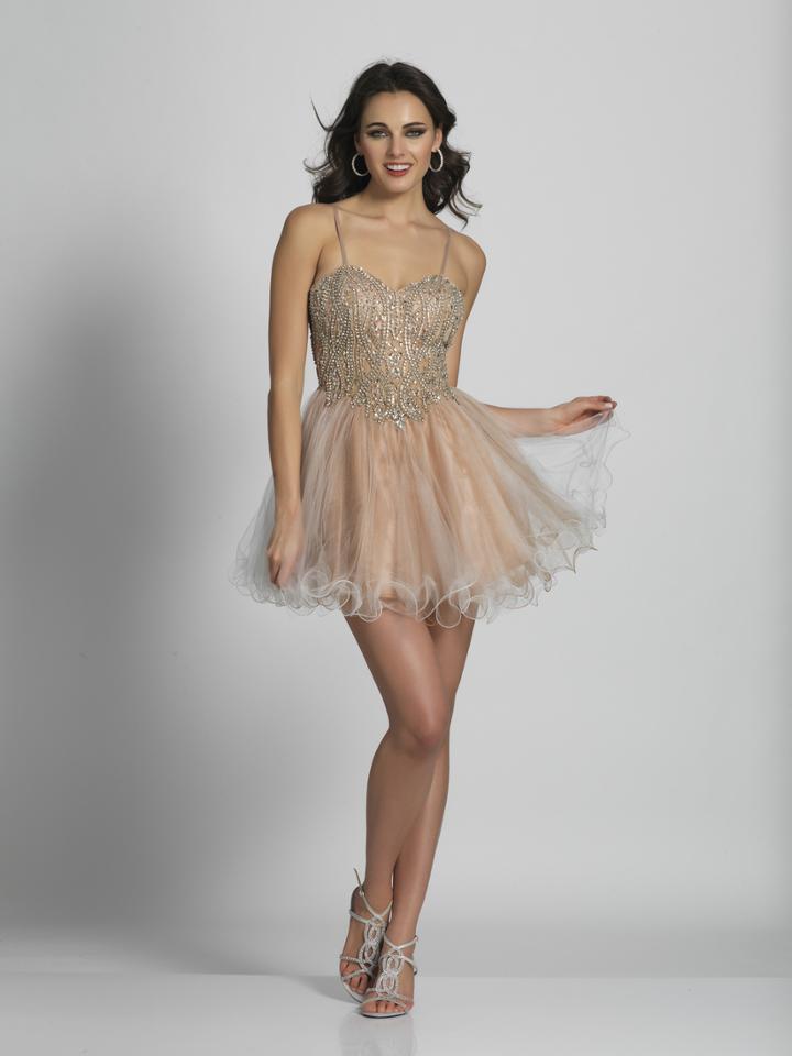 Dave & Johnny - 1995 Crystal Crusted A-line Cocktail Dress
