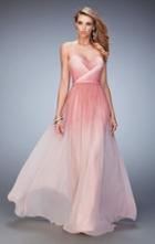 La Femme - 22156 Strapless Sweetheart Ombre Gown