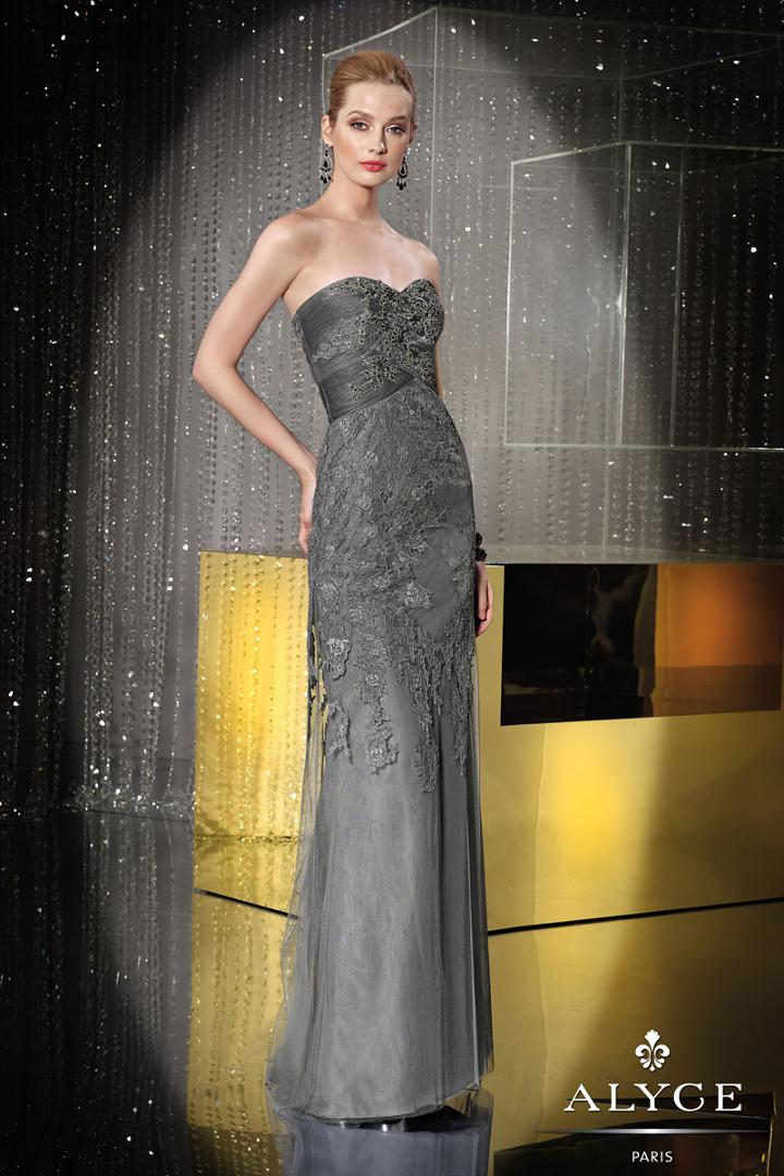 Alyce Paris Mother Of The Bride - 29683 Dress In Dove Grey