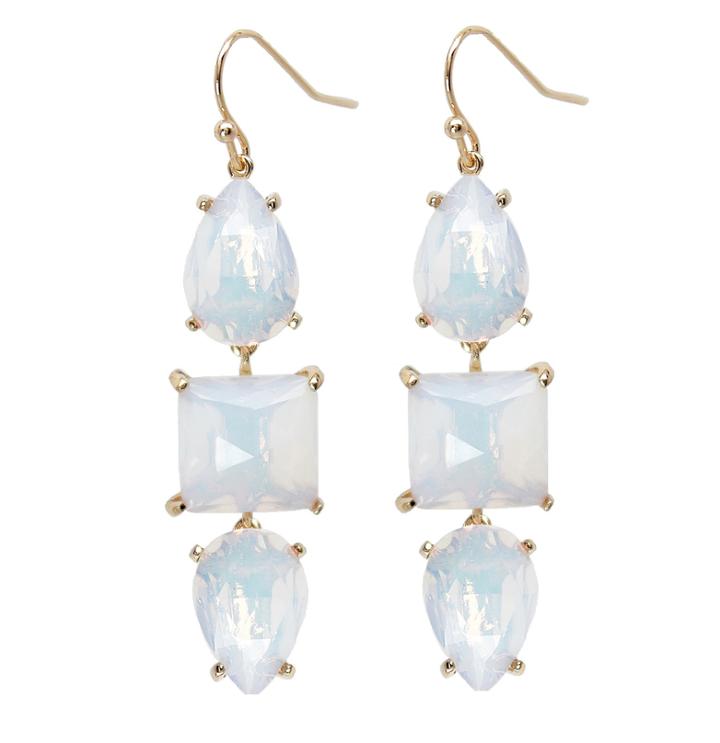 Rachael Ryen - Triple Drop Gemstone Earring - Opal