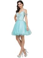 Dancing Queen - 2023 Embellished V-neck A-line Dress