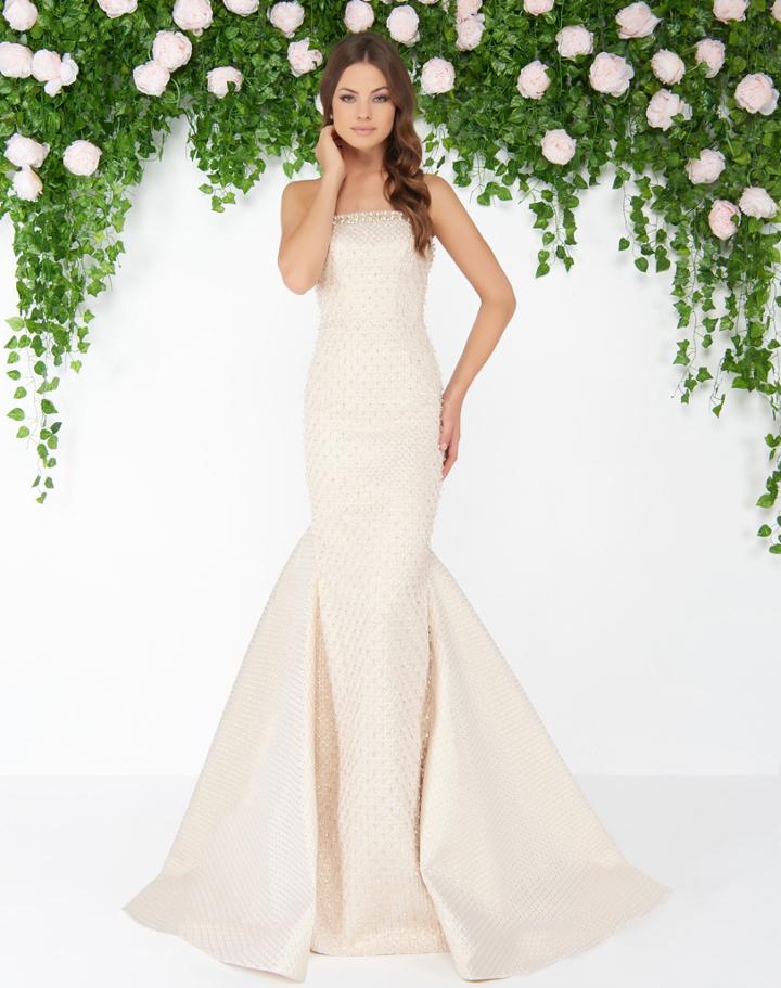 Mac Duggal - 79183d Strapless Brocade Mermaid Gown