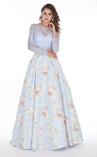 Angela And Alison - 61059 Two Piece Lace Floral A-line Dress