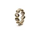 Tresor Collection - Smoke_uy Quartz Oval Stackable Ring Bands In 18k Yellow Gold