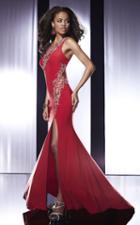 Panoply - 44211 One Shoulder Beaded Jersey Gown