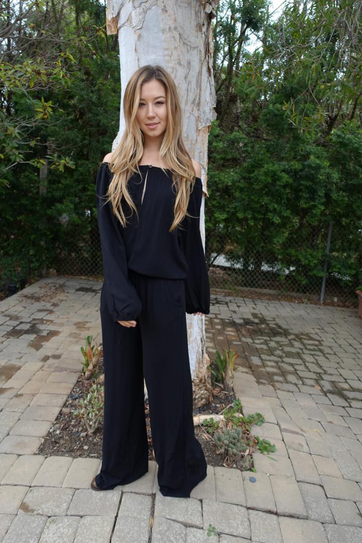 Tysa - Wolf Jumpsuit In Black