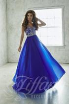 Tiffany Designs - Shimmering Sweetheart A-line Chiffon Evening Gown 46050