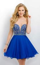 Blush - Jewel Embellished Sweetheart A-line Dress 11159