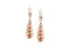 Tresor Collection - Lattice Dangling Spiral Earrings In 18k Rose Gold