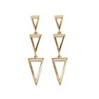 Rachael Ryen - Triple Triangle Drop Earrings