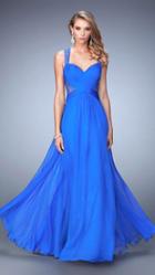 La Femme - 22612 Sheer Beaded Chiffon Evening Gown