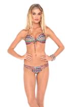 Luli Fama - Lil Gem Molded Push Up Bandeau Halter In Multicolor (l448435)