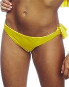 Nicolita Swimwear - Rumba Ruffles Yellow Ruched Bikini Bottom