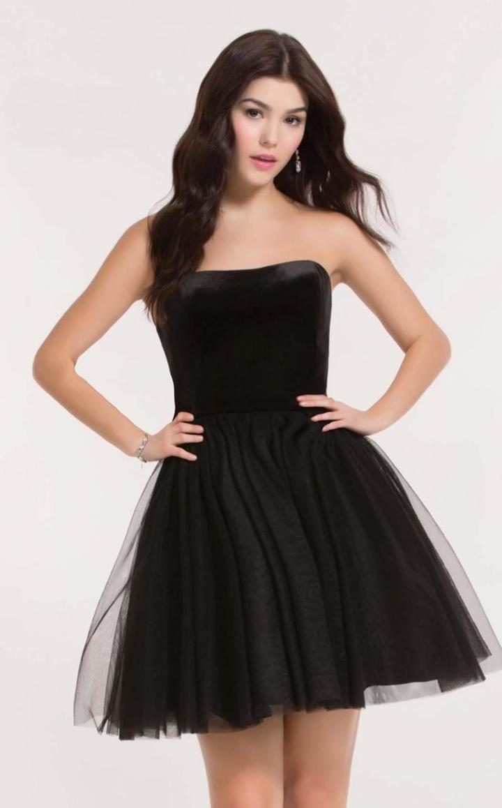Alyce Paris Ballet - 2634 Velvet/tulle A-line Dress