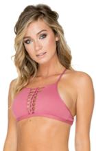Aerin Rose Swimwear - Rose Quartz Electra Top T405roqu