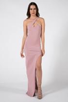 Donna Mizani - X Front High Slit Gown
