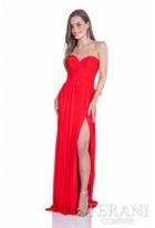 Terani Evening - Strapless Long Dress With Slit 1611p0272b