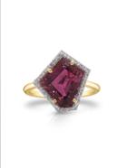 Tresor Collection - Pink Tourmaline With Diamond Pave All Round In 18k Yellow Gold 656610230316