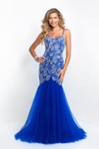 Blush - 11582 Bedazzled Sweetheart Mermaid Dress