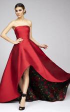 Ieena Duggal - Bustier Gown In Red 25279