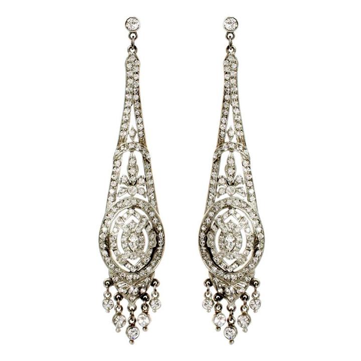 Ben-amun - Crystal Eden Oval Drop Post Earrings