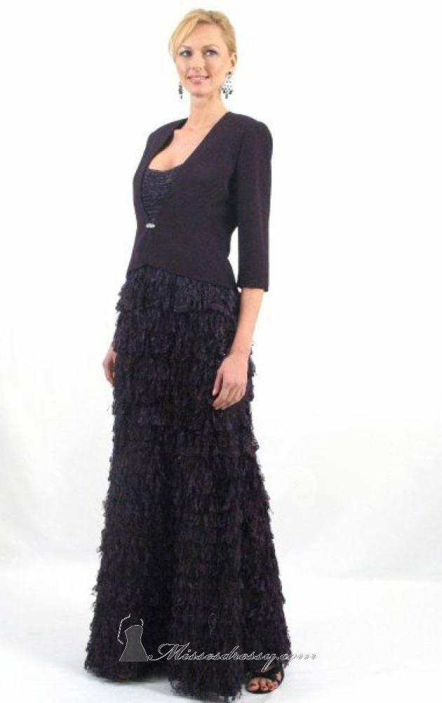 Daymor Couture - 1027 Strapless Ruffled Evening Gown