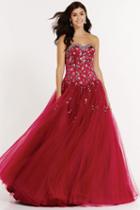 Alyce Paris - 1234 Embellished Strapless Sweetheart Ballgown