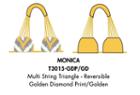 Nicolita Swimwear - New! Multi String Triangle Reversible Bikini Top In Golden