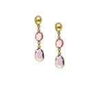 Tresor Collection - Multicolor Tourmaline Triple Dangle Earring In 18k Yellow Gold