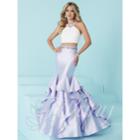Tiffany Designs - Stylish Two-piece Prom Dress With Layered Skirt 16207