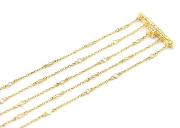 Tresor Collection - 18k Yellow Gold Bracelet With Diamond Style 2