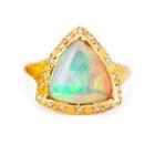 Logan Hollowell - New! One Of A Kind Cosmic Trillion Opal With Diamonds