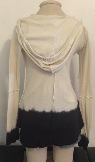 Gisele Tune Clothing - R&r Surplus Dip-dye Hooded V-neck