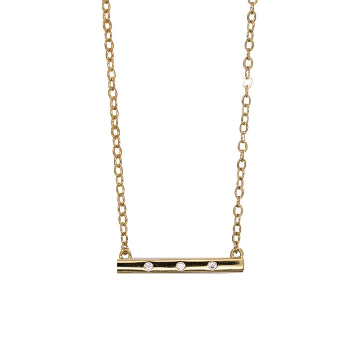 Rachael Ryen - Mini 3 Stone Bar Necklace