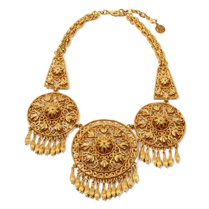 Ben-amun - Gypset Three Pendant Tassel Necklace