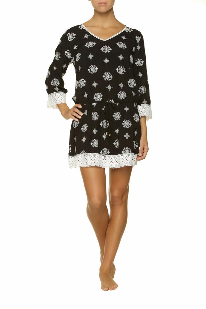 Helen Jon - Embroidered Dress-black