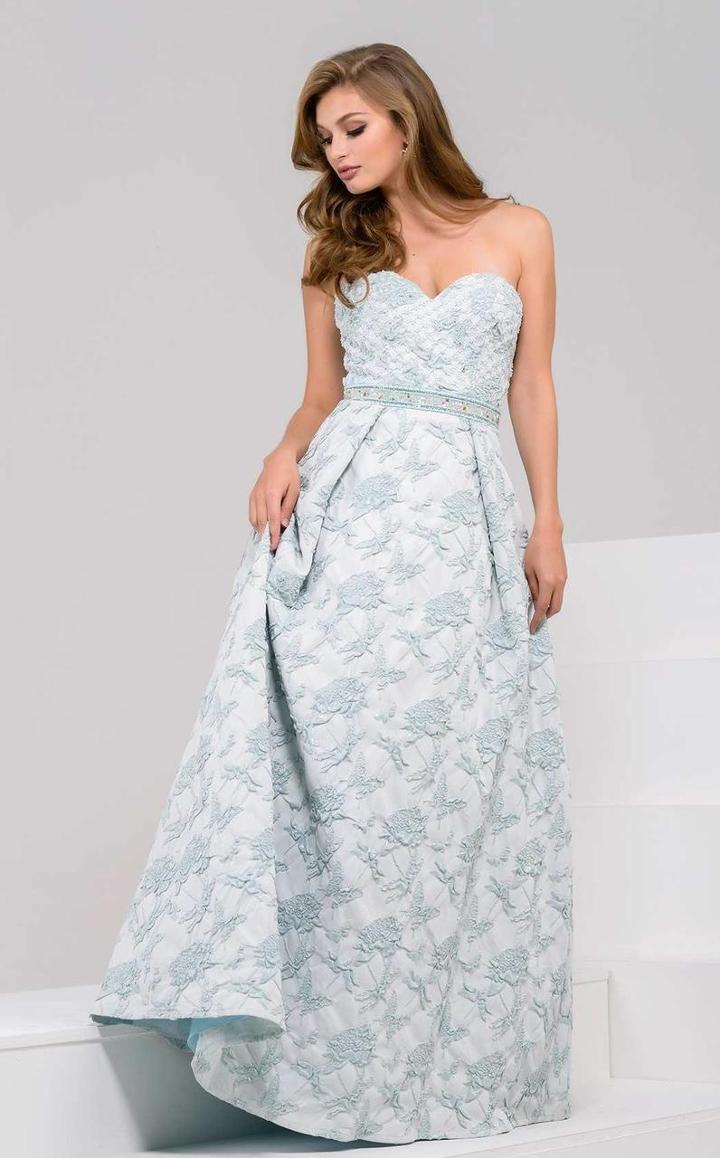 Jovani - 47747 Strapless Pleated Skirt Ballgown