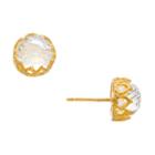 Heather Hawkins - Sleeping Beauty Dome Gemstone Stud Earrings - Multiple Colors