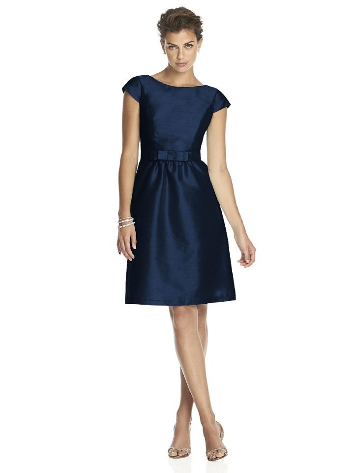 Alfred Sung - D570 Bridesmaid Dress In Midnight