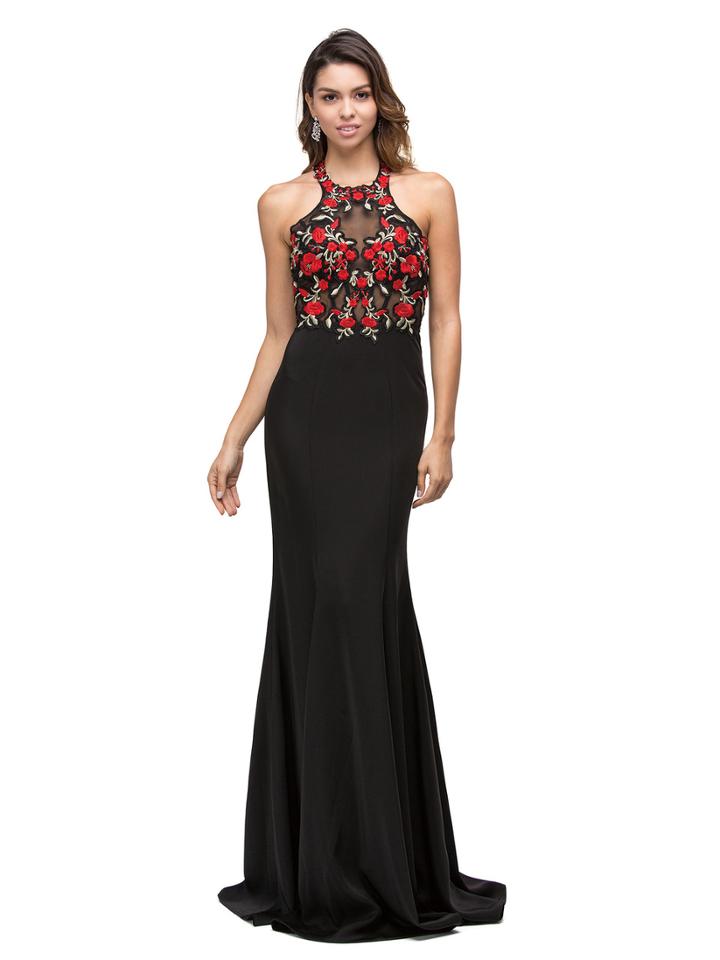 Lovely Floral Long Prom Dress