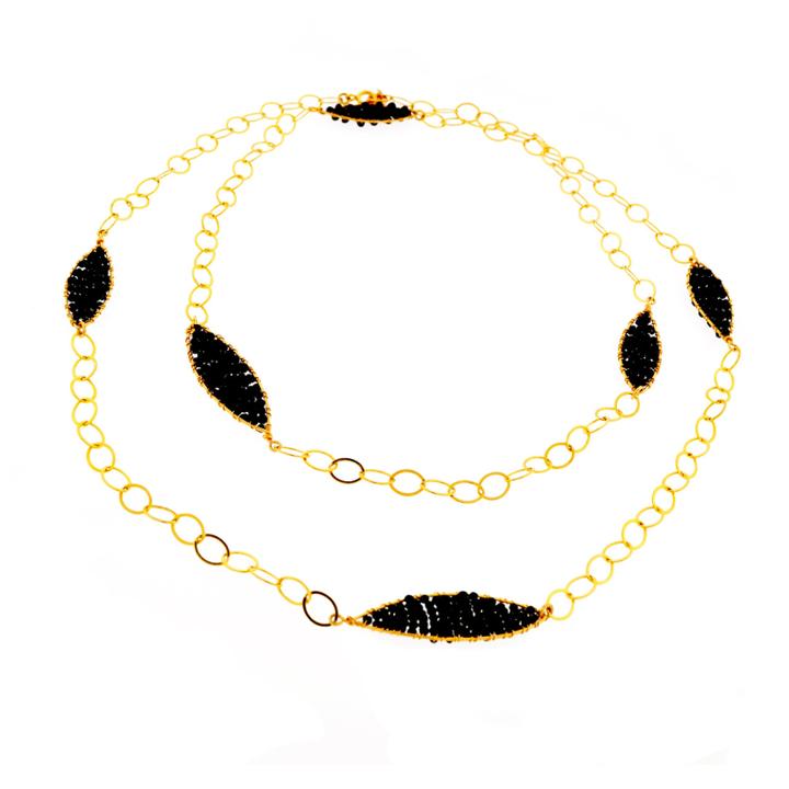 Mabel Chong - Woven Leaf Necklace