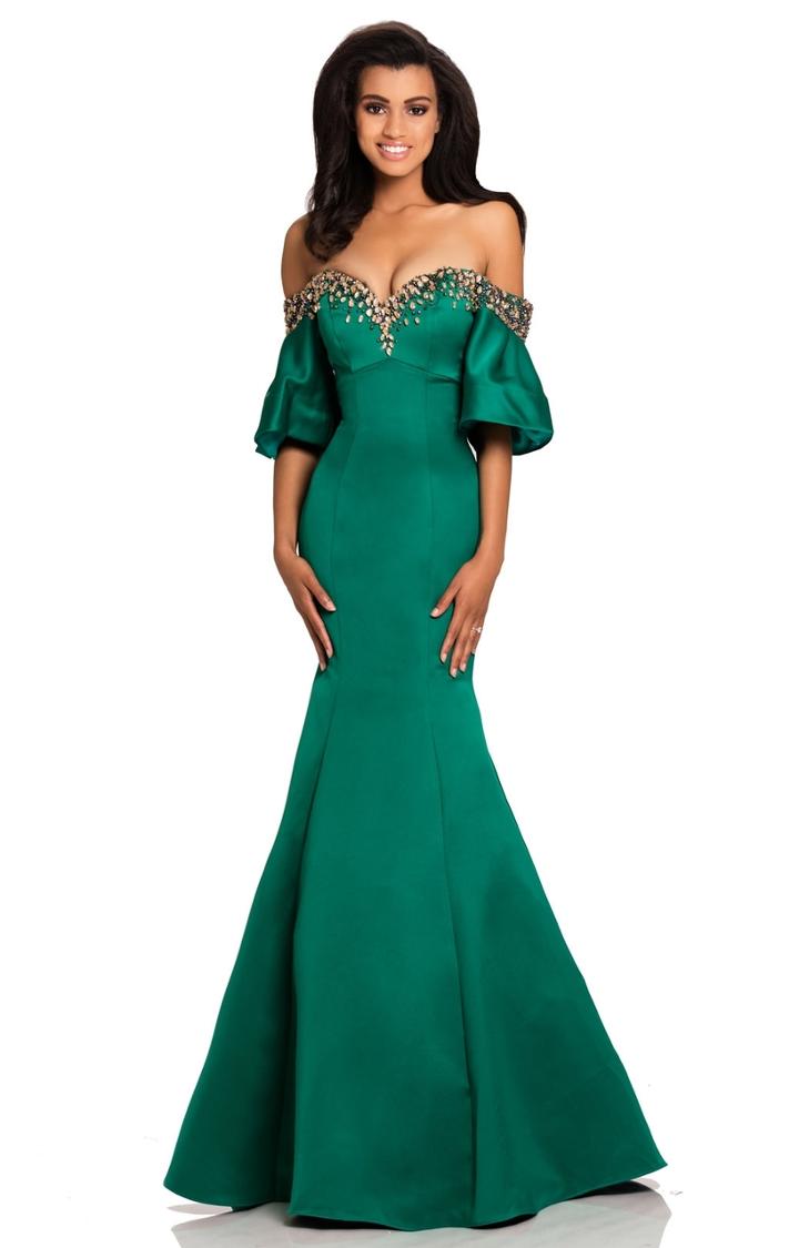 Johnathan Kayne - 8075 Beaded Off Shoulder Mermaid Dress