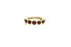 Tresor Collection - Ruby Stackable Ring Bands With Adjustable Shank In 18k Yellow Gold