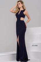 Jovani - Ravishing Long Dress With Side Cutout Bodice 39348