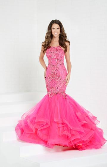 Tiffany Homecoming - 16280 Embellished Halter Mermaid Dress